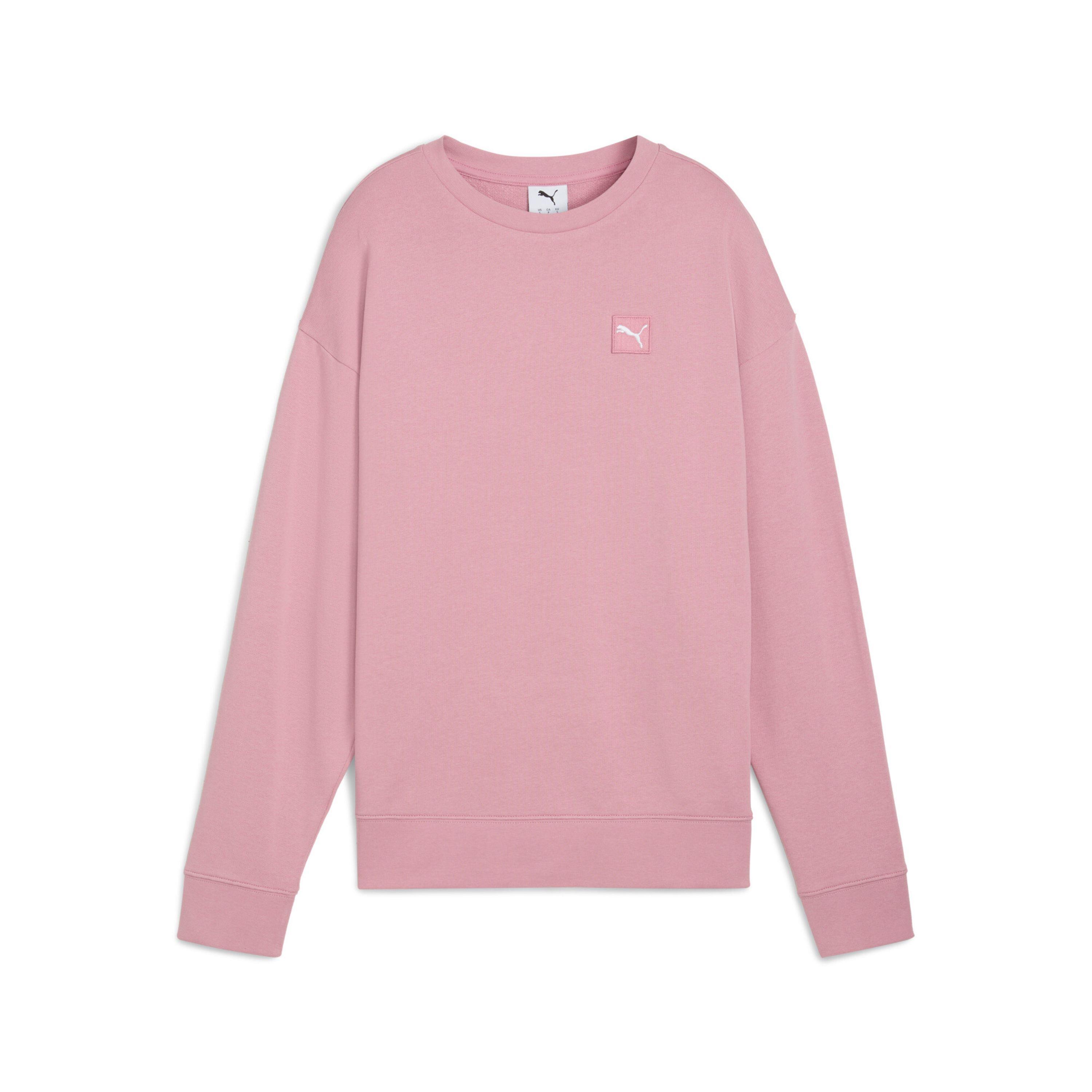 Puma - Sweatshirt Femme Puma Essentials Elevated Comfort Crew - Manche Amincissante - Rose - Decathlon