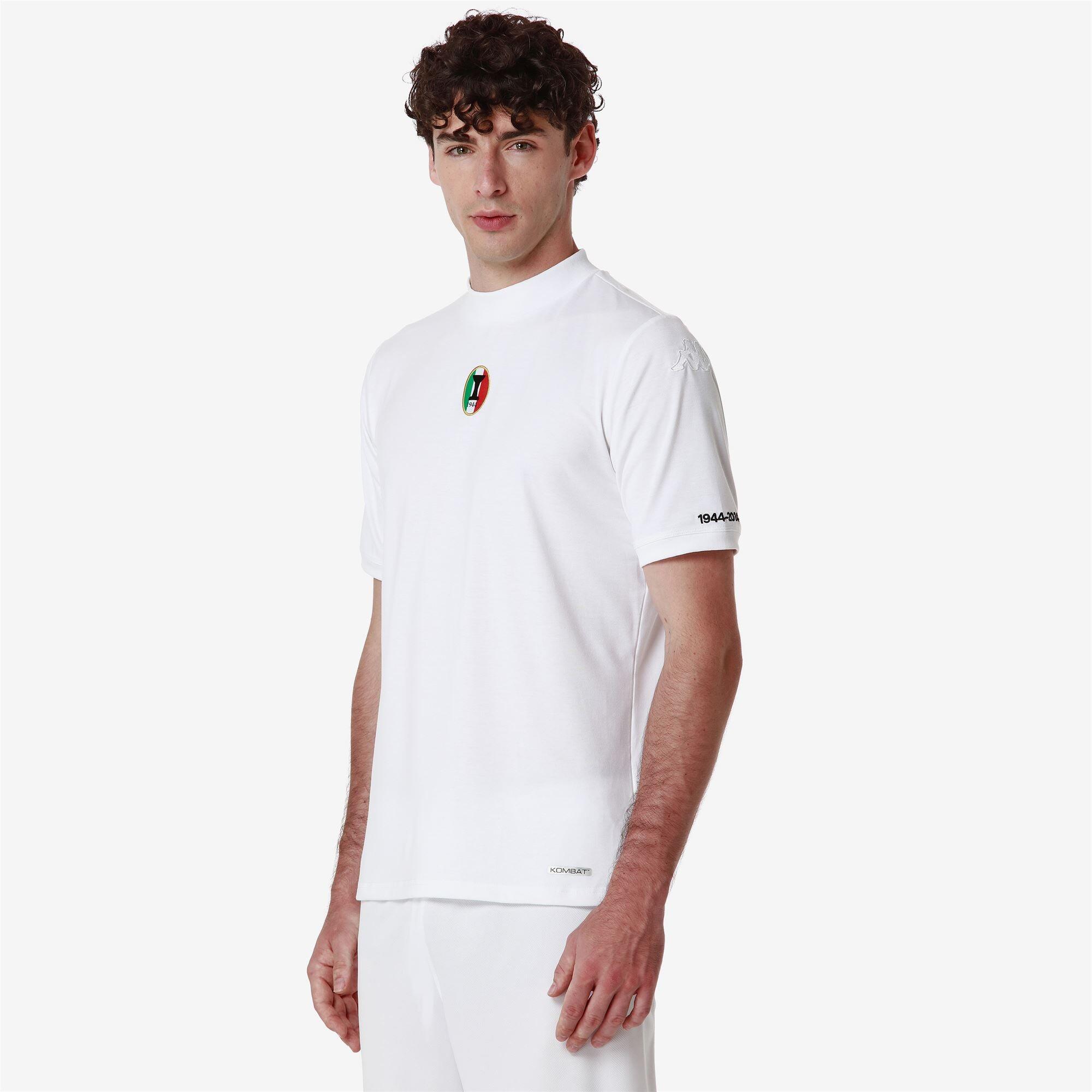 T-shirt da uomo in poliestere bianco da calcio 6/7