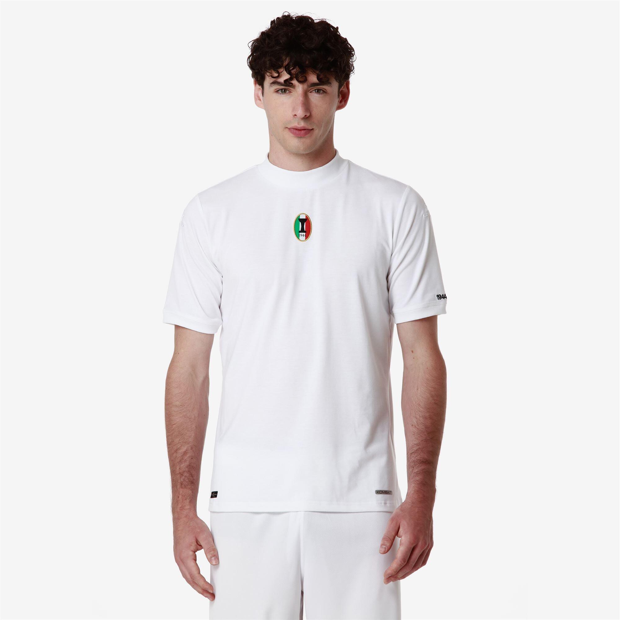 T-shirt da uomo in poliestere bianco da calcio 5/7