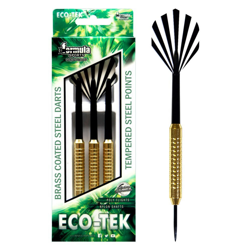Formula Sports Eco-Tek Brass Coated Steel Darts (12pc)