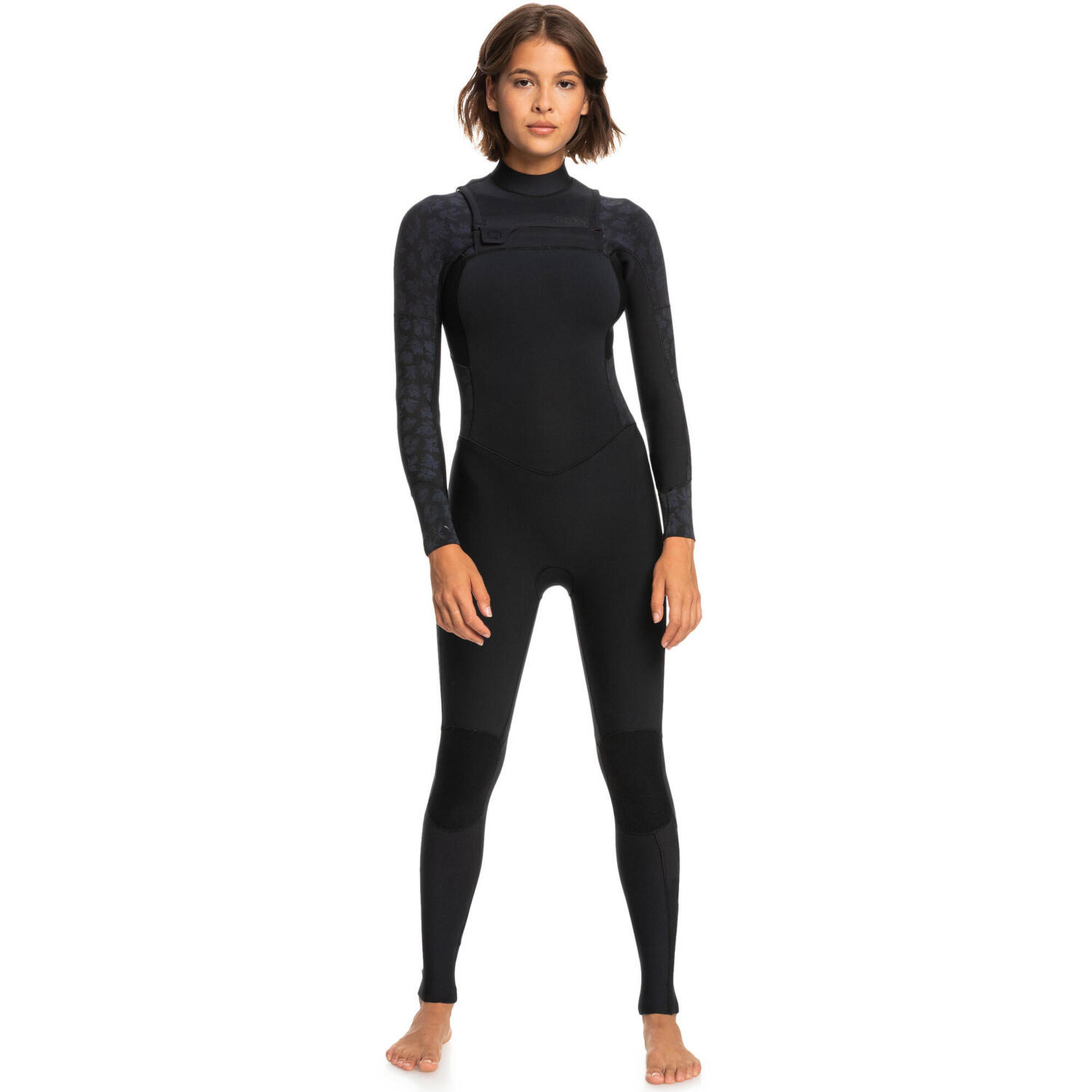 Roxy - Combinaison De Surf Zip Poitrine 3/2mm Swell Series Noir Femme - Combinaison De Surf - Noir -  8 À 10 Ans - Decathlon