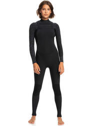 Combinaison de surf zip poitrine 3/2MM SWELL SERIES Noir Femme