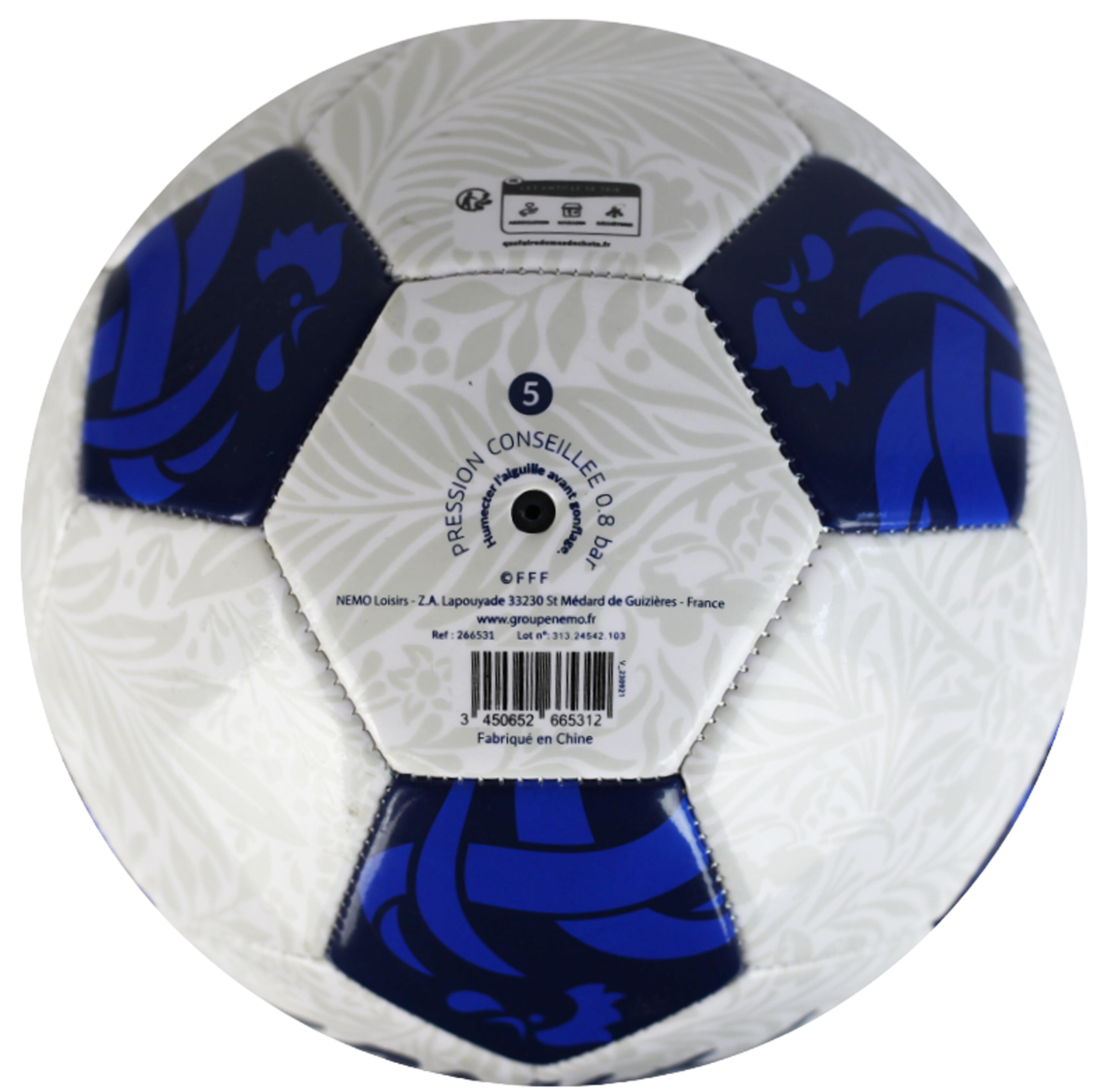 Balón de Fútbol FFF - Colección Oficial Equipo de Francia 4/4