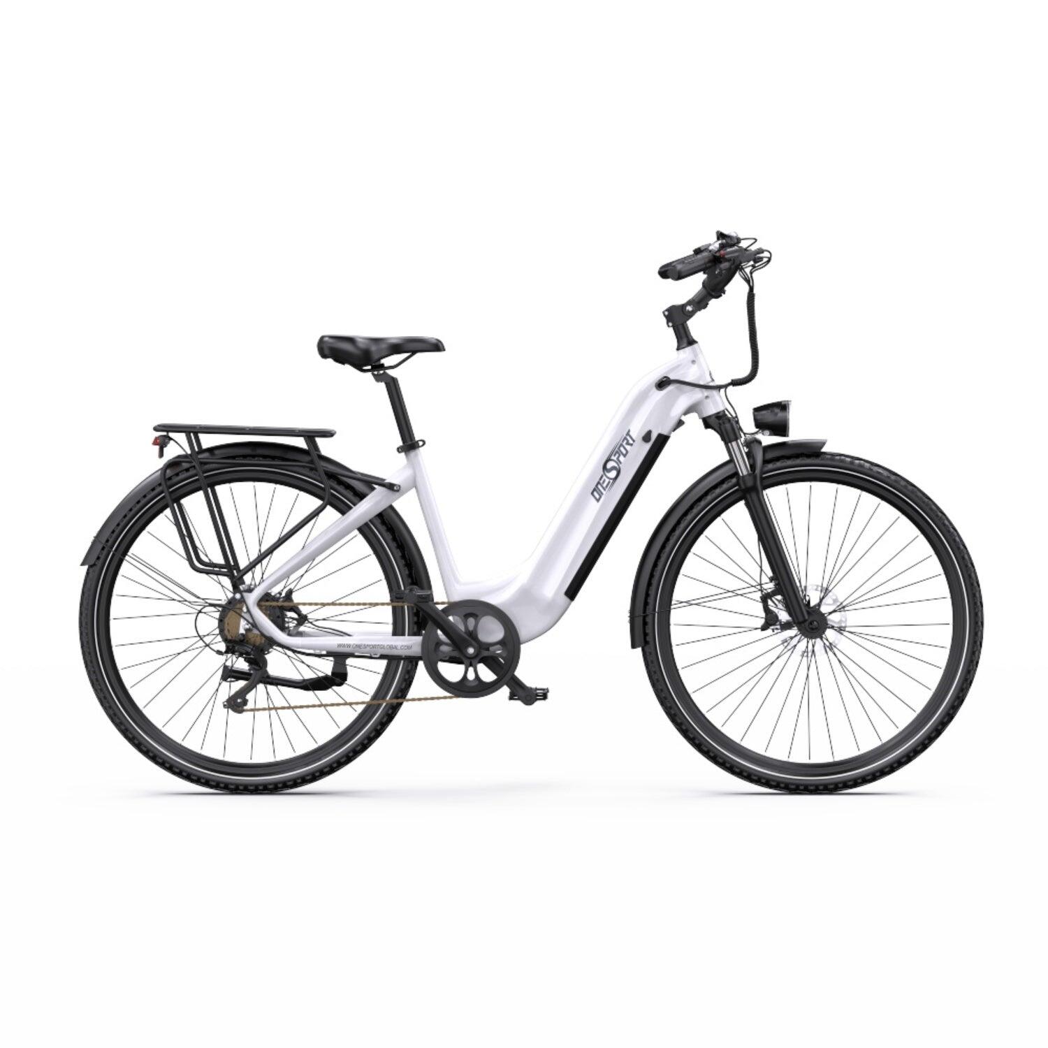 ONSPORT ONESPORT Bici Elettrica OT05 PRO - Batteria Motore 250W 36V22. 5AH - Bianco