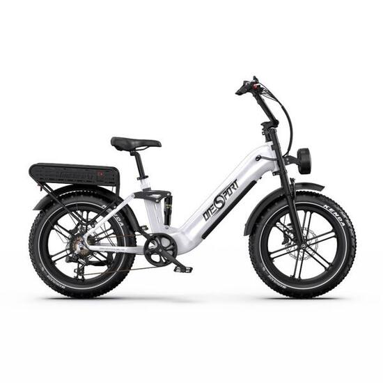 ONESPORT Bici Elettrica OT08 PRO - Batteria Motore 500W 48V18AH*2 - Grigio