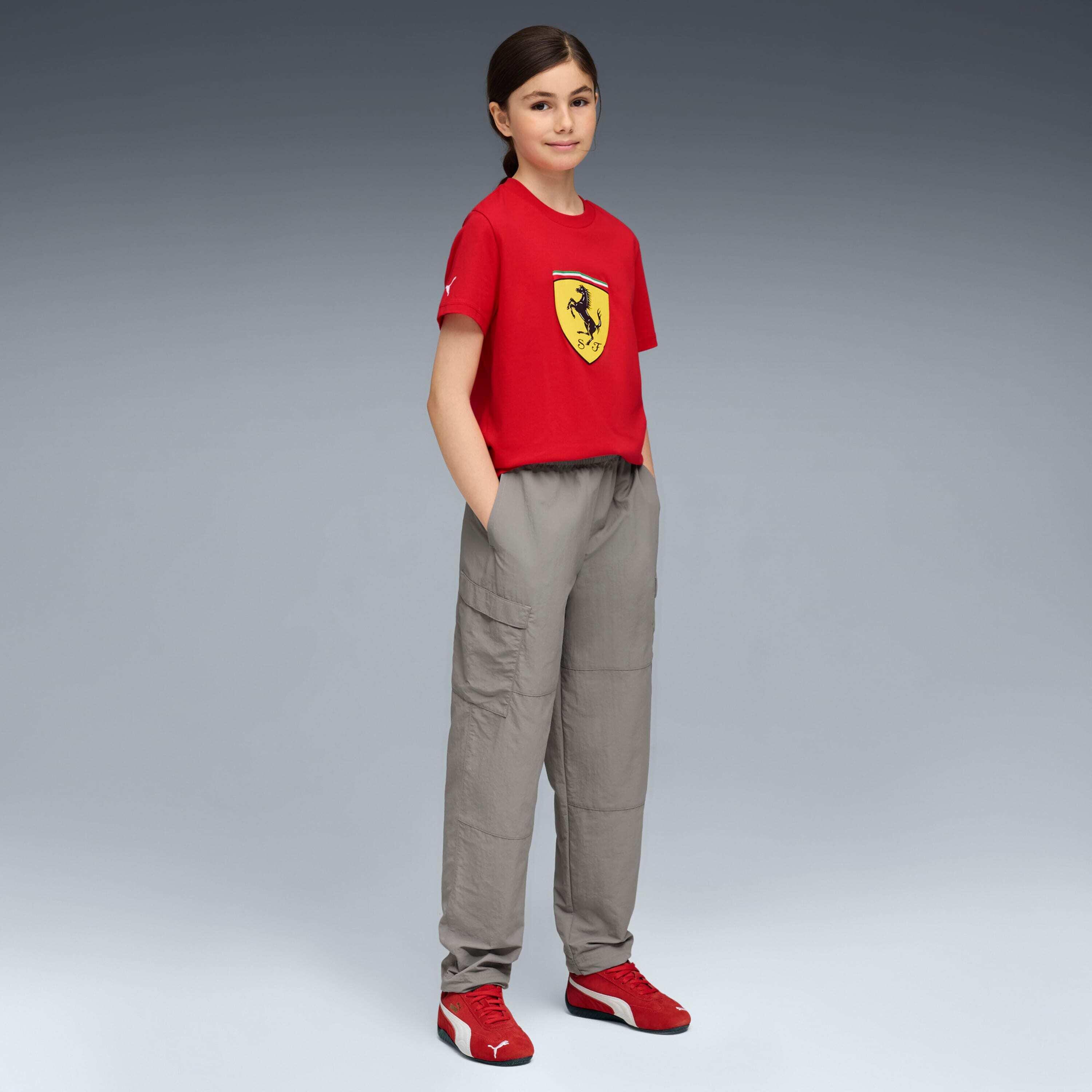 T-shirt de criança Puma Ferrari Colored Big Shield 4/5