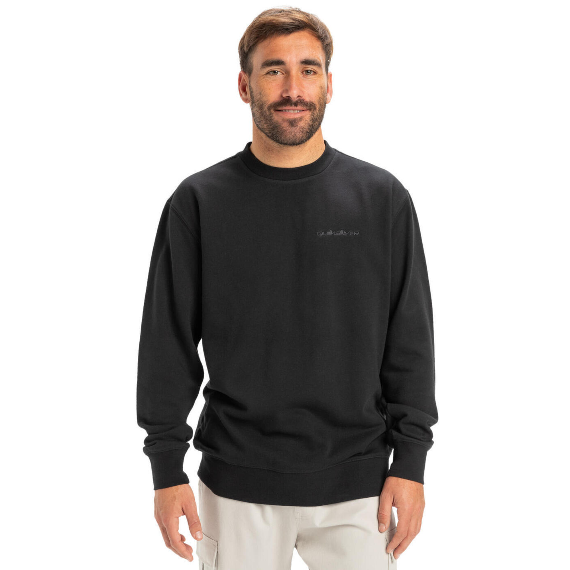 Bluza z okrągłym dekoltem dla Mężczyzn SALT WATER Czarny