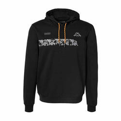 Sweat à Capuche Noir Homme Kappa Gino