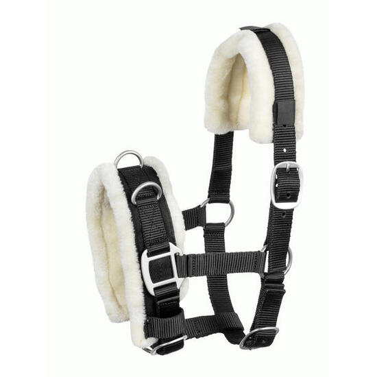 Cavezzone in nylon con pelliccia artificiale USG