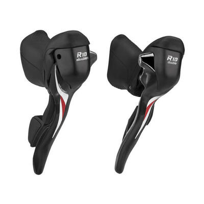 Coppia di cambi doppi in alluminio compatibili shimano tranne tiagra 4700 Micros