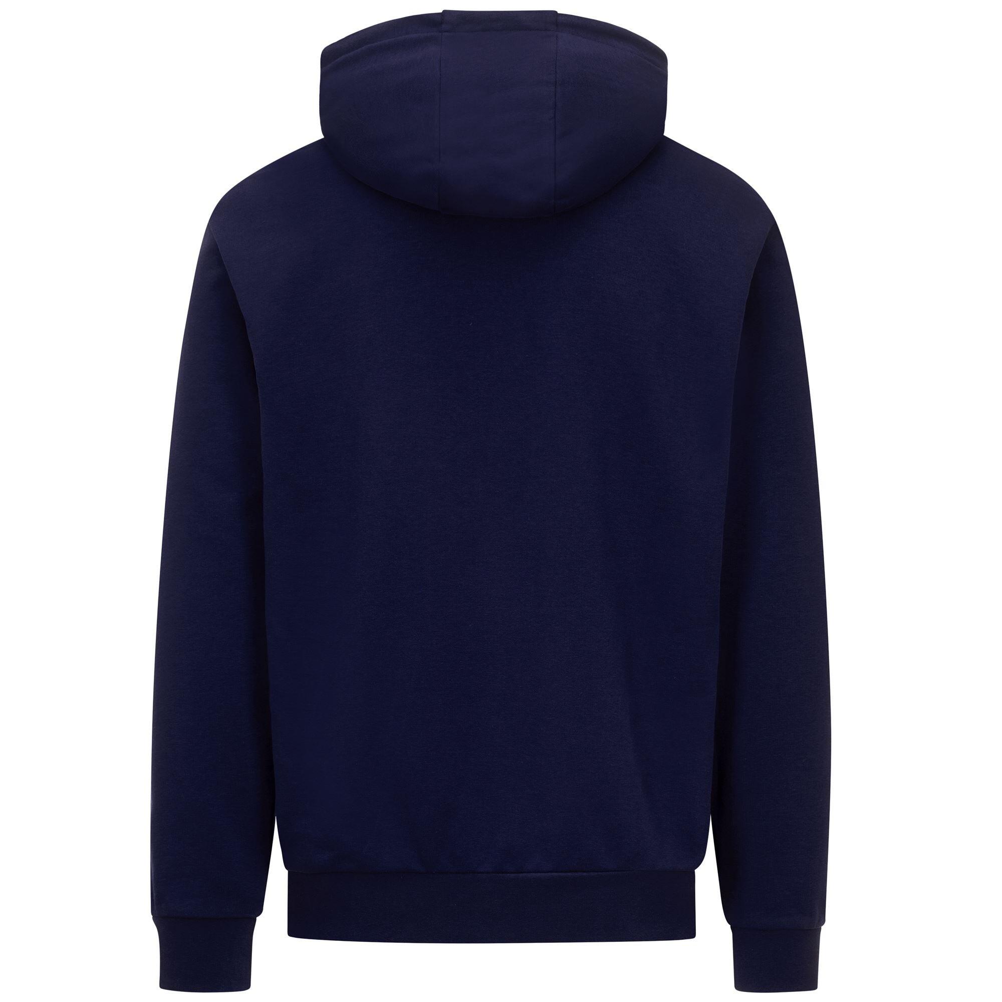 Felpa con zip da uomo in cotone blu da sportivo 3/5