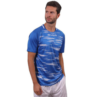 Givova pixel sky-black sport t-shirt 2xl - licht en ademend