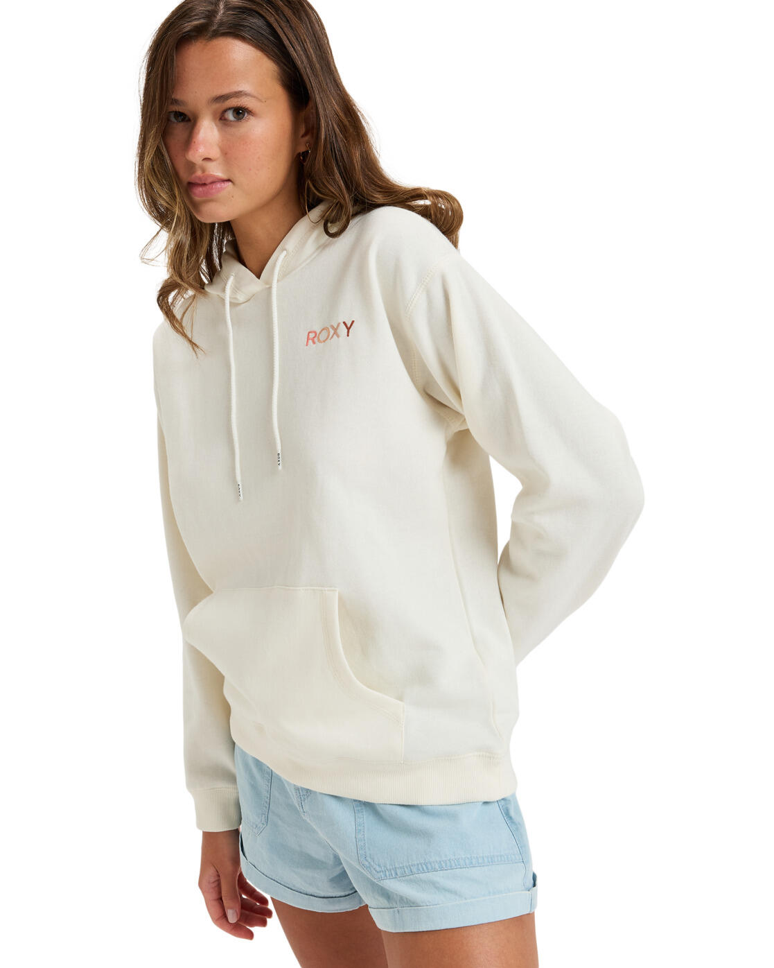Kapuzenpulli SATURDAZE Weiss Dames 3/4