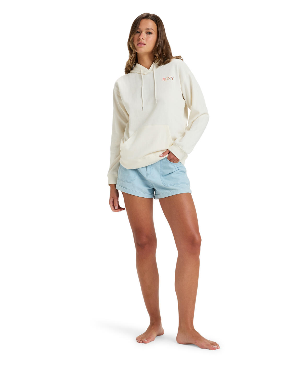 Kapuzenpulli SATURDAZE Weiss Dames 4/4