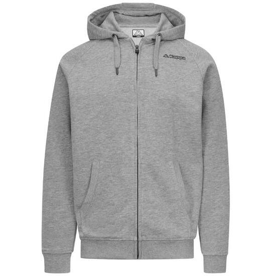 Sweat-shirt zippé pour homme gris pour sportif