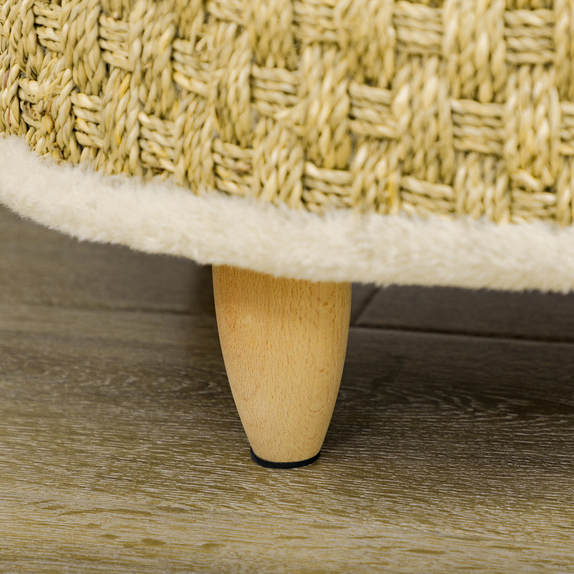 Cama para Perros PawHut 48x48x24.5 cm Beige 5/5