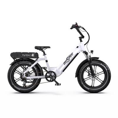 ONESPORT Bici Elettrica OT08 - Batteria Motore 500W 48V18AH - Bianco