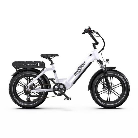 ONESPORT Bici Elettrica OT08 - Batteria Motore 500W 48V18AH - Bianco