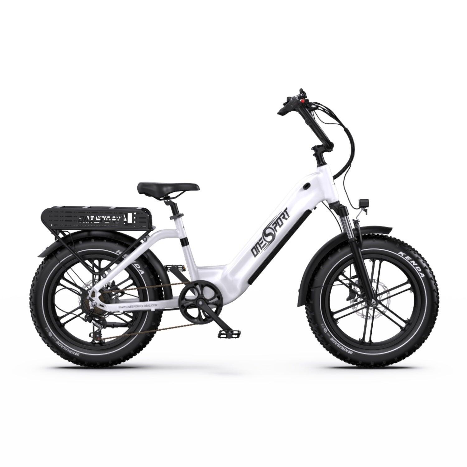 Onesport - Vélo Électrique Onesport Ot08 - Moteur 500w Batterie 48v18ah - Blanc - Vélo Ville - Blanc - No Size - Decathlon