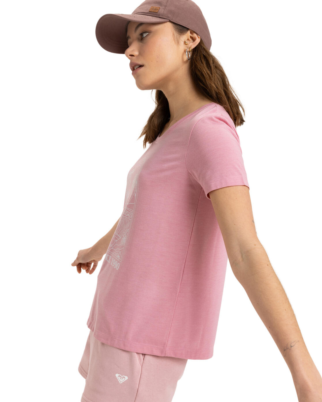 T-shirt à manches courtes SURFCLASSIC Rose Femme 4/5