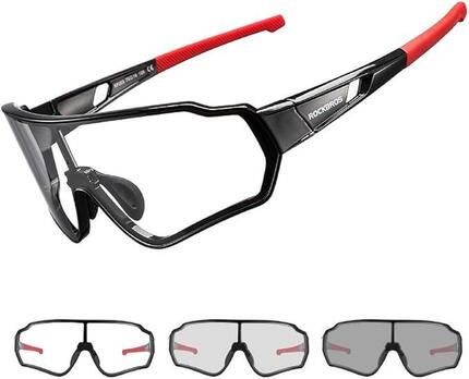 ROCKBROS Lunettes Vélo Photochromiques Sport Cyclisme VTT Route pour Homme Femme