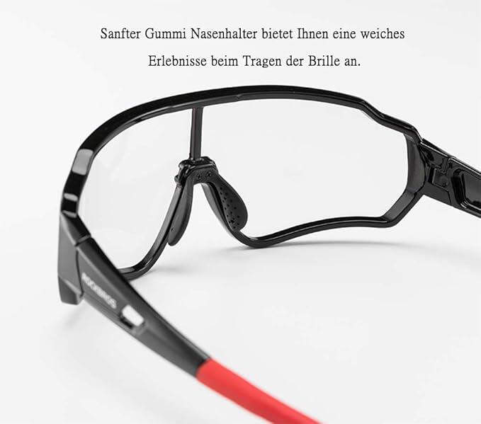 ROCKBROS Lunettes Vélo Photochromiques Sport Cyclisme VTT Route pour Homme Femme 6/7