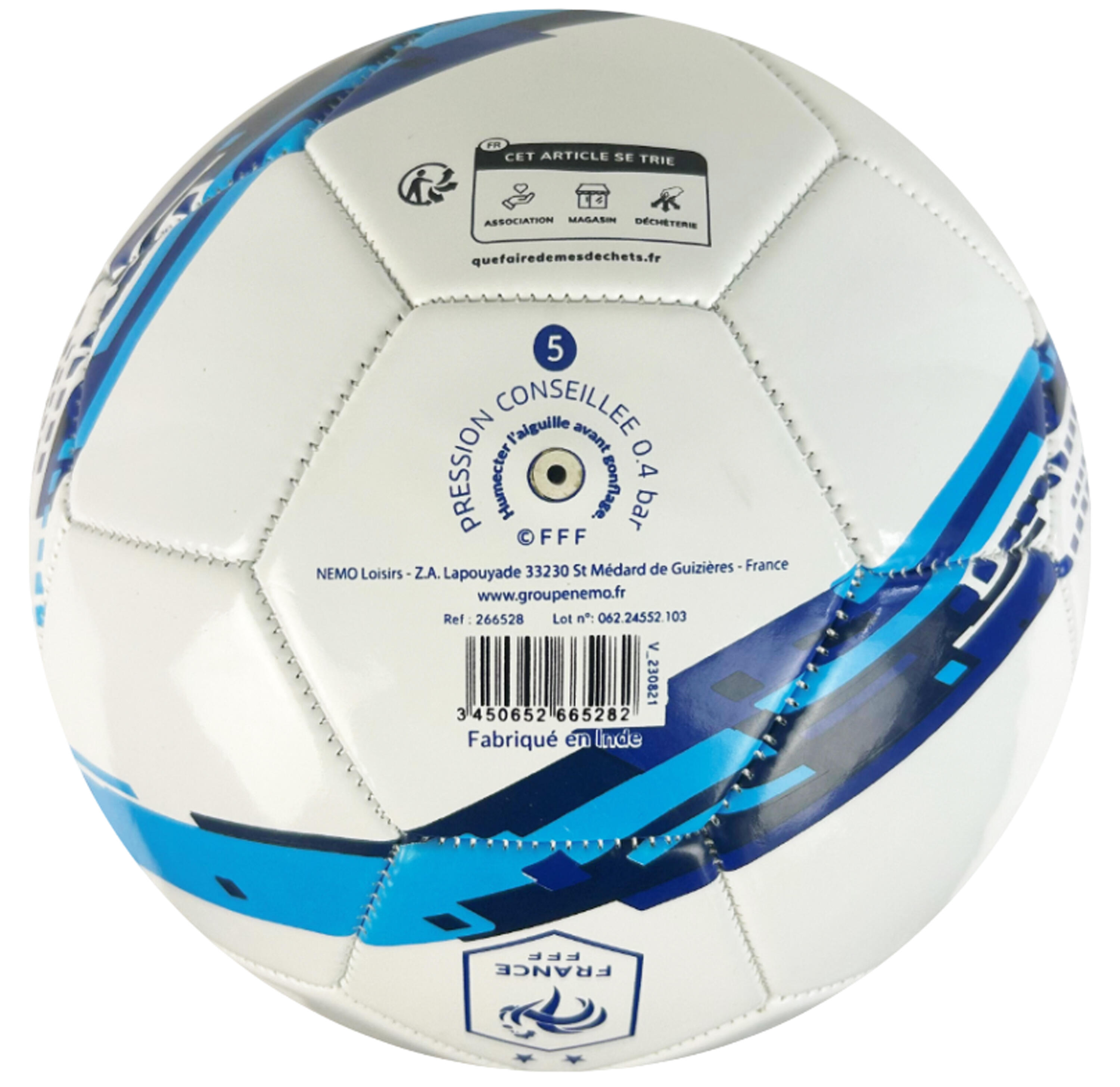 Balón de Fútbol FFF - Colección Oficial Equipo de Francia de Fútbol 4/4