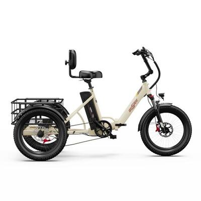 ONESPORT OT30 PRO Triciclo elettrico - 500W 48V18AH Freni a disco - Nero