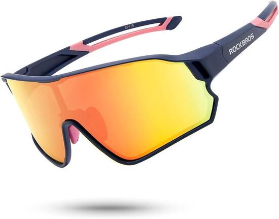 ROCKBROS Lunettes Vélo Polarisées UV400 Sport Cyclisme Running Pêche Unisexe