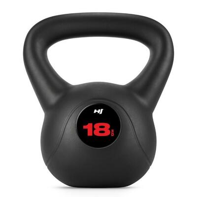Vinyl kettlebell voor krachttraining hop-sport hs-pb018kb 18kg