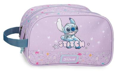 Astuccio tre scomparti bambina Disney Lovely Stitch 16cmmalva