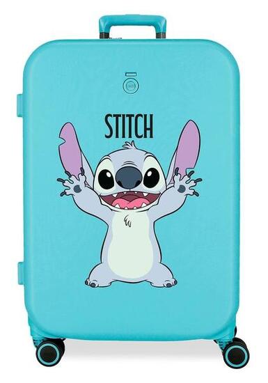 Maleta de cabina ABS rígida niña Disney Stitch Playful 44L lila