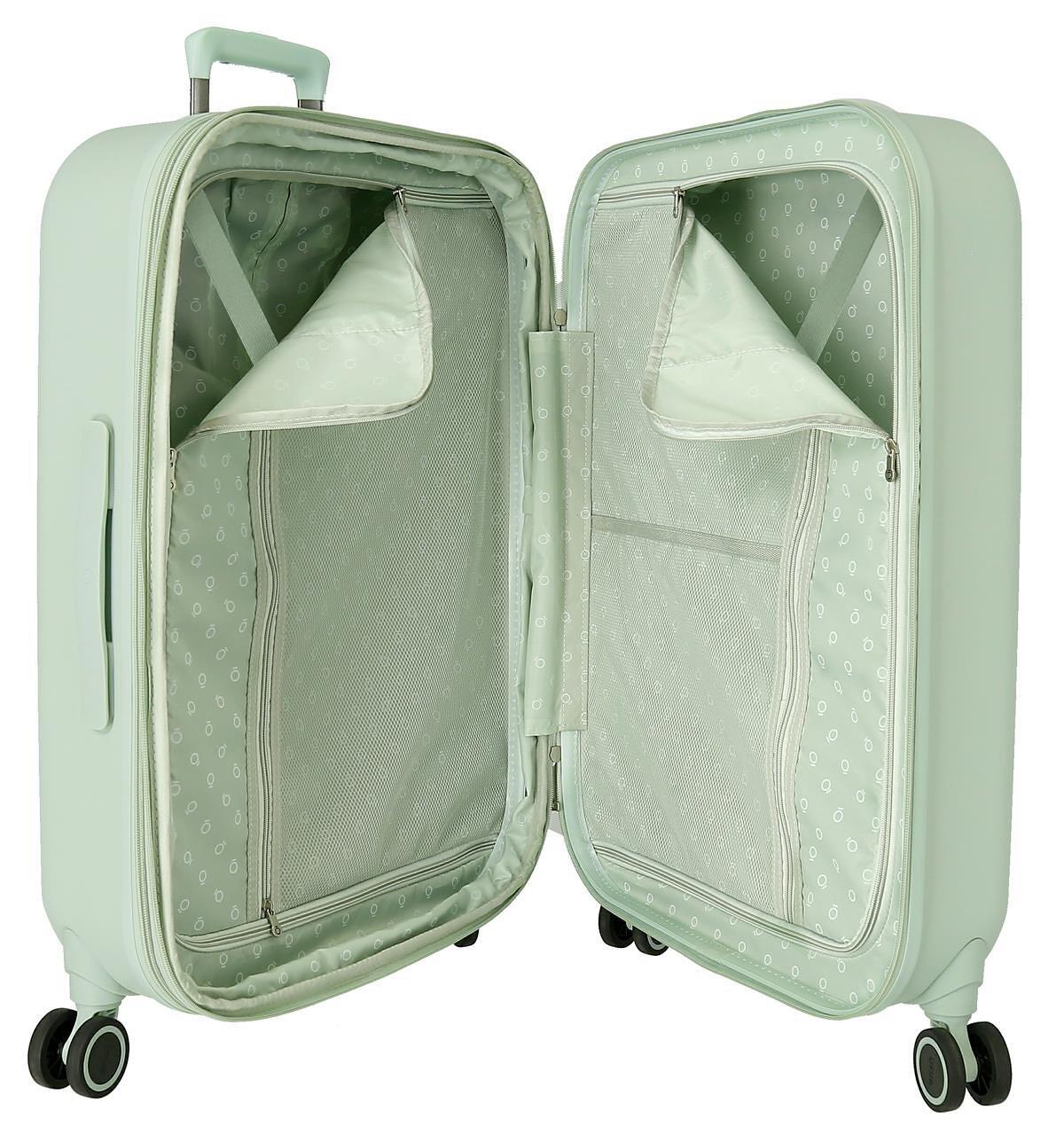 Valise rigide moyenne ABS fille Disney Stitch Playful 94,08L menthe 4/5
