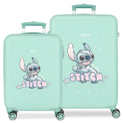 Valise moyenne Stitch Lovely ABS avec une capacité de 56L turquoise
