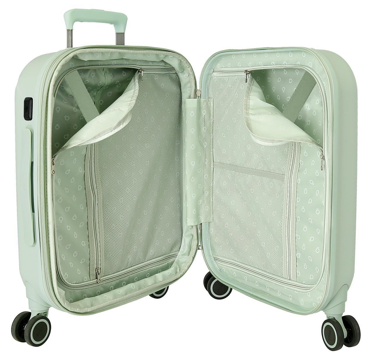 Maleta de cabina ABS rígida niña Disney Stitch Playful 44L menta 4/5