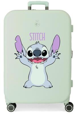 Maleta de cabina ABS rígida niña Disney Stitch Playful 44L lila