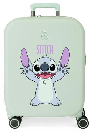 Valise cabine Stitch playful ABS avec une capacité de 34L lilas