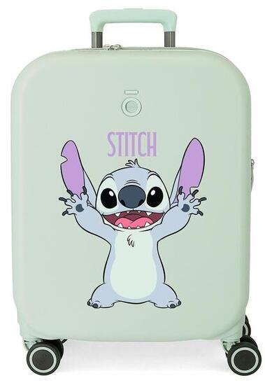 Valise cabine rigide ABS fille Disney Stitch Playful 44L menthe