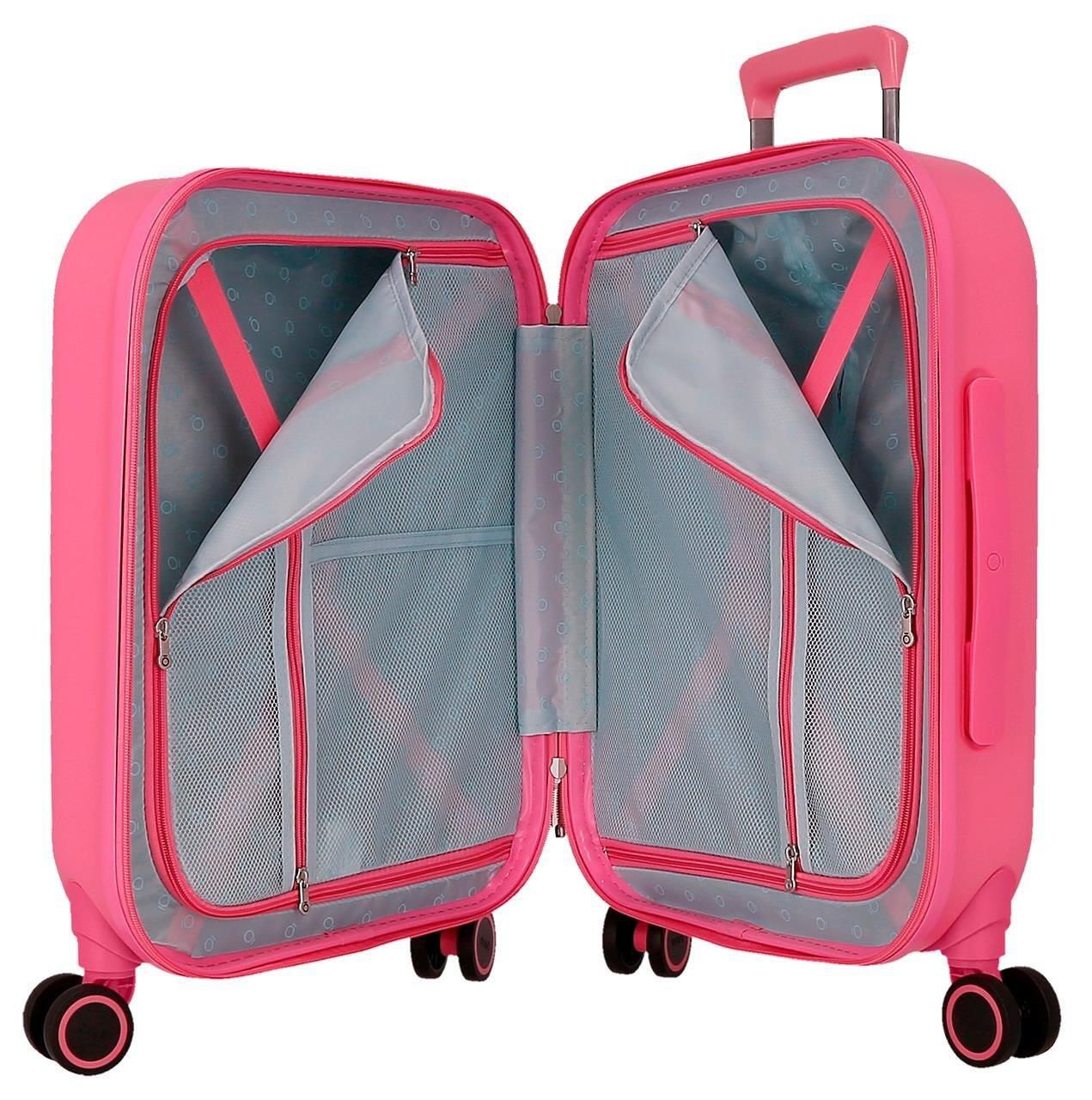 Maleta de cabina ABS rígida niña Disney Stitch Playful 44L fucsia 4/5