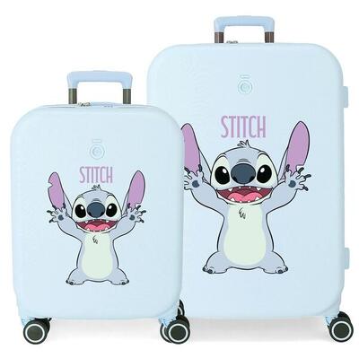Maleta de cabina ABS rígida niña Disney Stitch Playful 44L lila