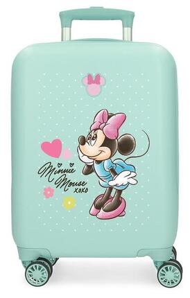 Valise cabine rigide ABS fille Disney Minnie Imagine 28,4L turquoise