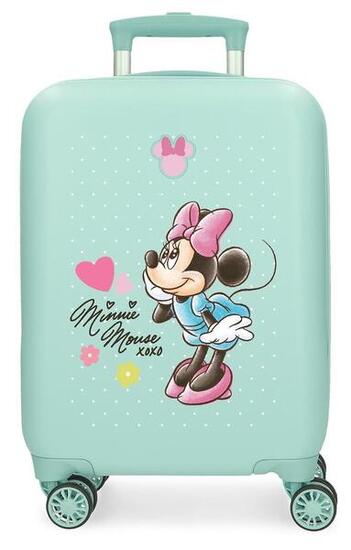 Valise cabine rigide ABS fille Disney Minnie Imagine 28,4L turquoise