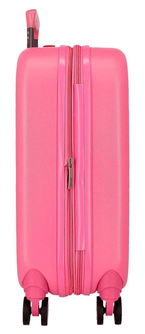 Valise cabine rigide ABS fille Disney Stitch Playful 44L fuchsia 3/5