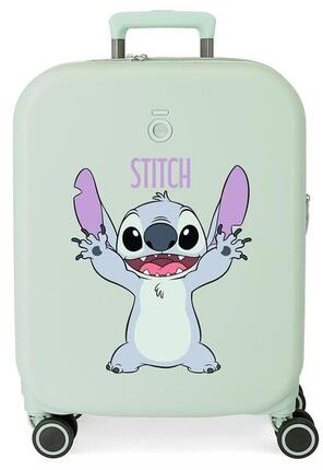 Valise cabine rigide ABS fille Disney Stitch Playful 44L menthe
