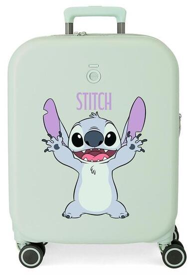 Valise cabine rigide ABS fille Disney Stitch Playful 44L menthe