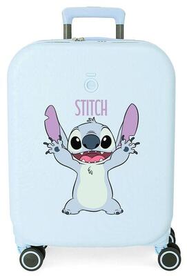Maleta de cabina ABS rígida niña Disney Stitch Playful 44L lila