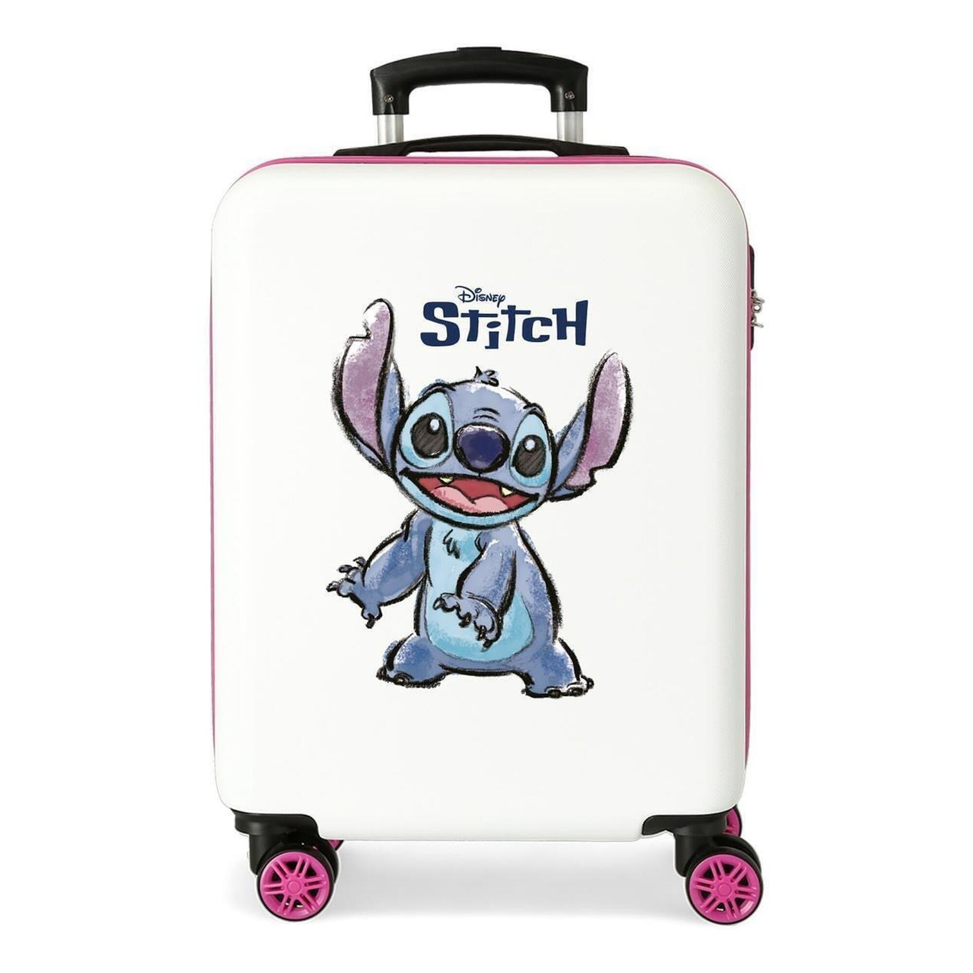 Disney - Valise Cabine Rigide Abs Fille Disney Adorable Stitch 34l Multicolore - Valise À Roulettes - Multicolore - Decathlon