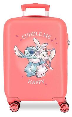 Valigia rigida ABS bambina Disney Adorable Stitch 284Lcorallo