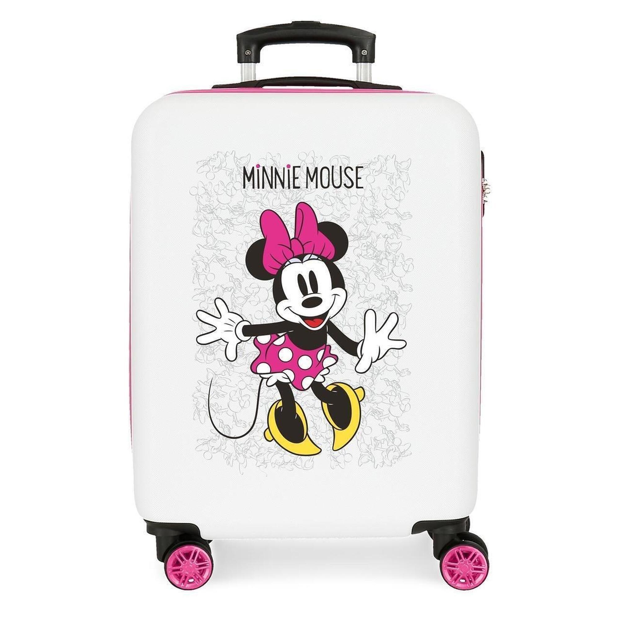 Disney - Valise Cabine Rigide Abs Fille Disney Minnie Enjoy The Day 38,4l Multicolore - Valise À Roulettes - Multicolore - Decathlon