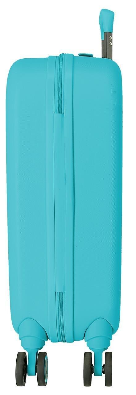 Valise cabine rigide ABS fille Disney Stitch Playful 44L turquoise 5/5
